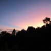 キリマンジャロ山の村で迎える日の出